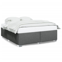 Bedframe stof donkergrijs 200x200 cm