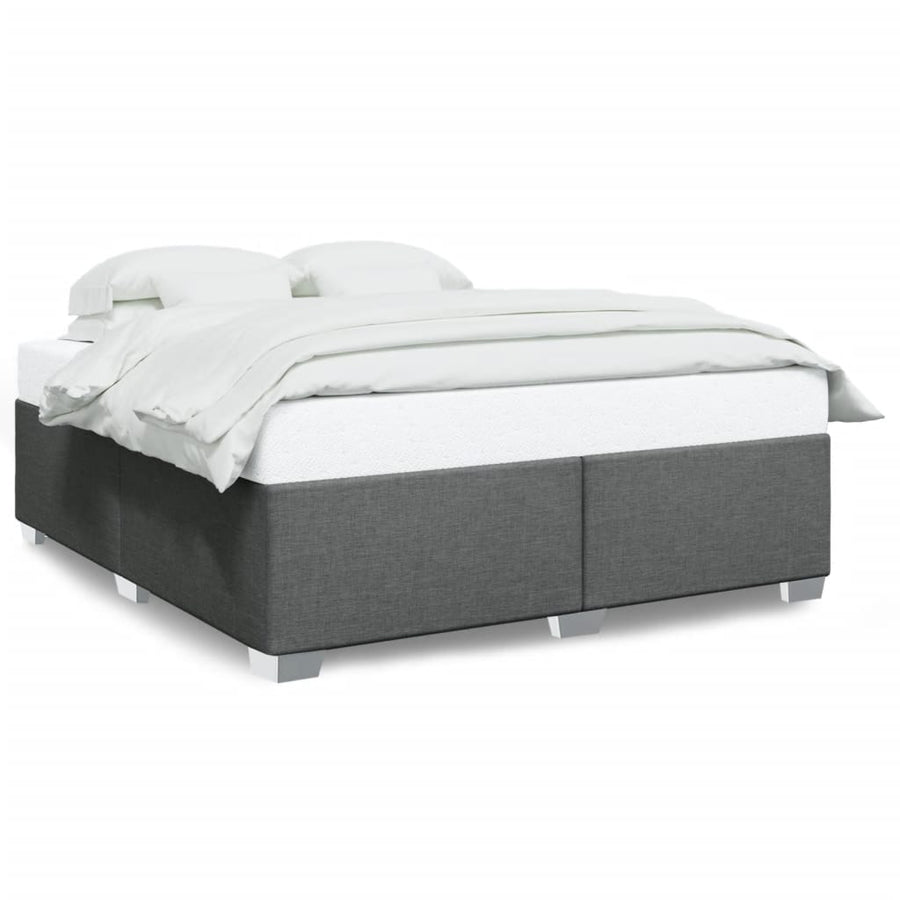 Bedframe stof donkergrijs 200x200 cm