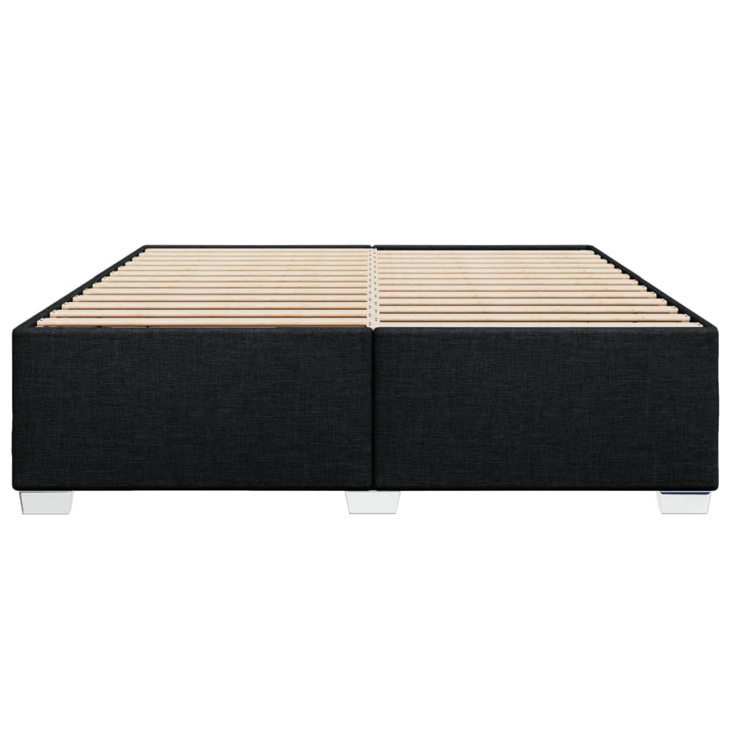 Bedframe stof zwart 200x200 cm