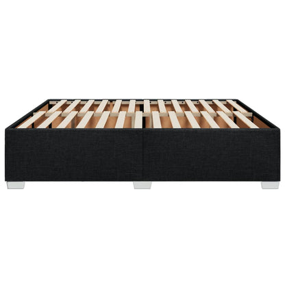 Bedframe stof zwart 200x200 cm