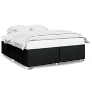 Bedframe stof zwart 200x200 cm