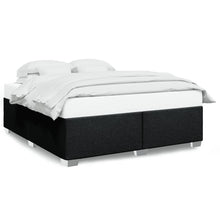 Bedframe stof zwart 200x200 cm