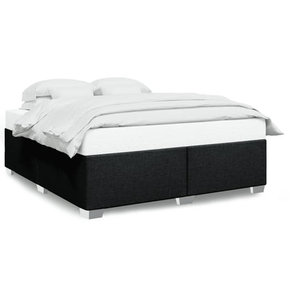 Bedframe stof zwart 200x200 cm