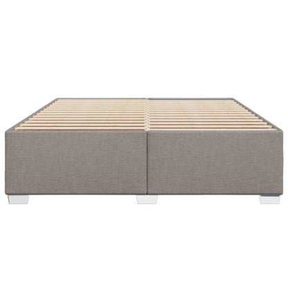 Bedframe stof taupe 200x200 cm