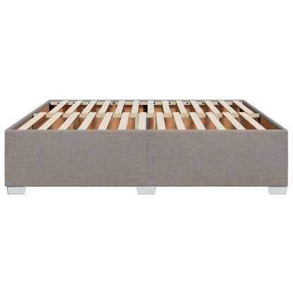 Bedframe stof taupe 200x200 cm