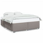 Bedframe stof taupe 200x200 cm