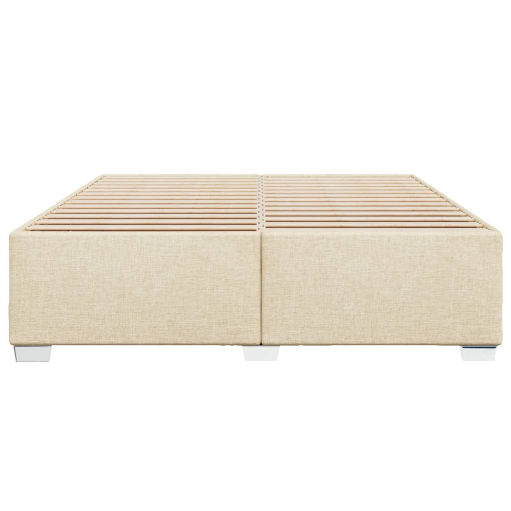 Bedframe stof crèmekleurig 200x200 cm