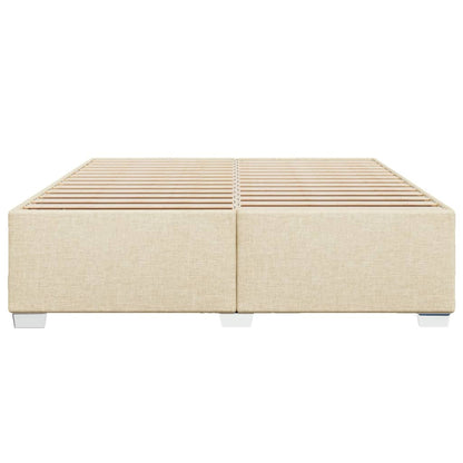Bedframe stof crèmekleurig 200x200 cm