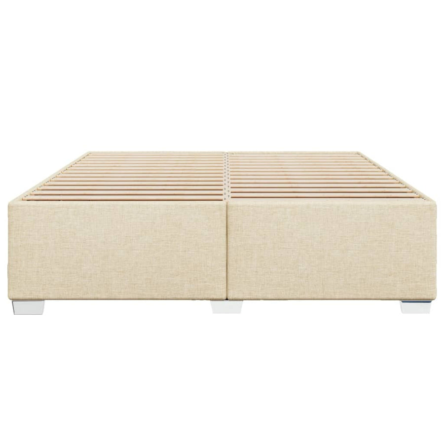 Bedframe stof crèmekleurig 200x200 cm
