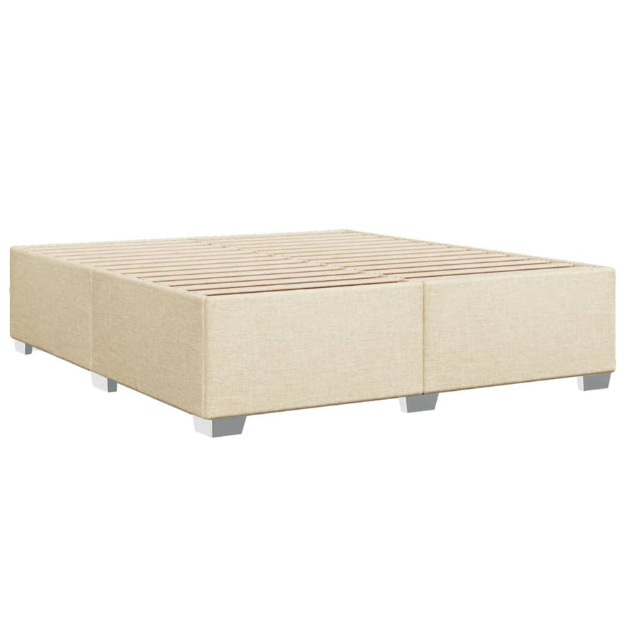 Bedframe stof crèmekleurig 200x200 cm