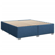Bedframe stof blauw 200x200 cm
