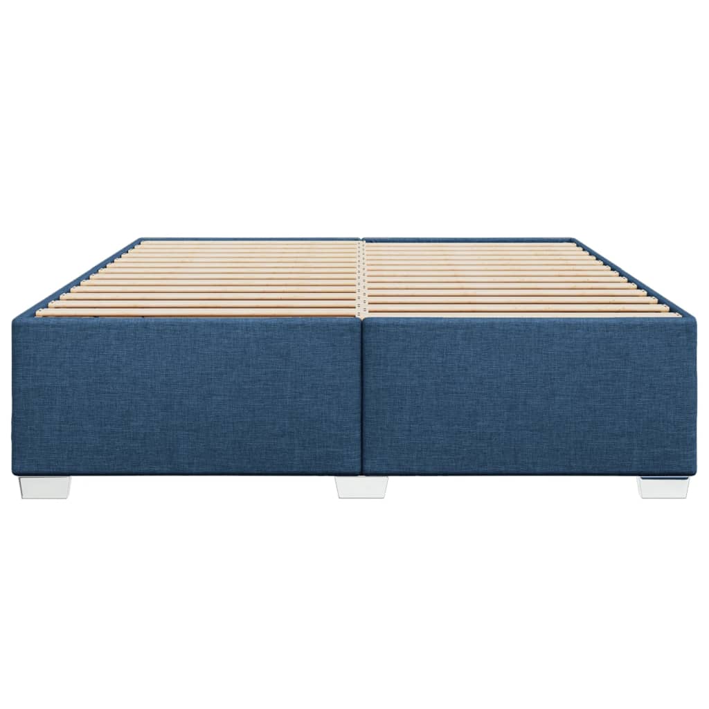 Bedframe stof blauw 200x200 cm