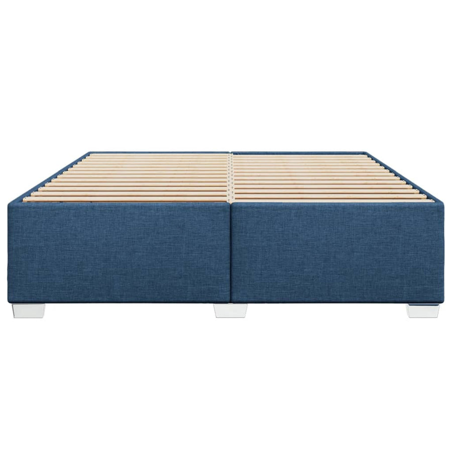Bedframe stof blauw 200x200 cm