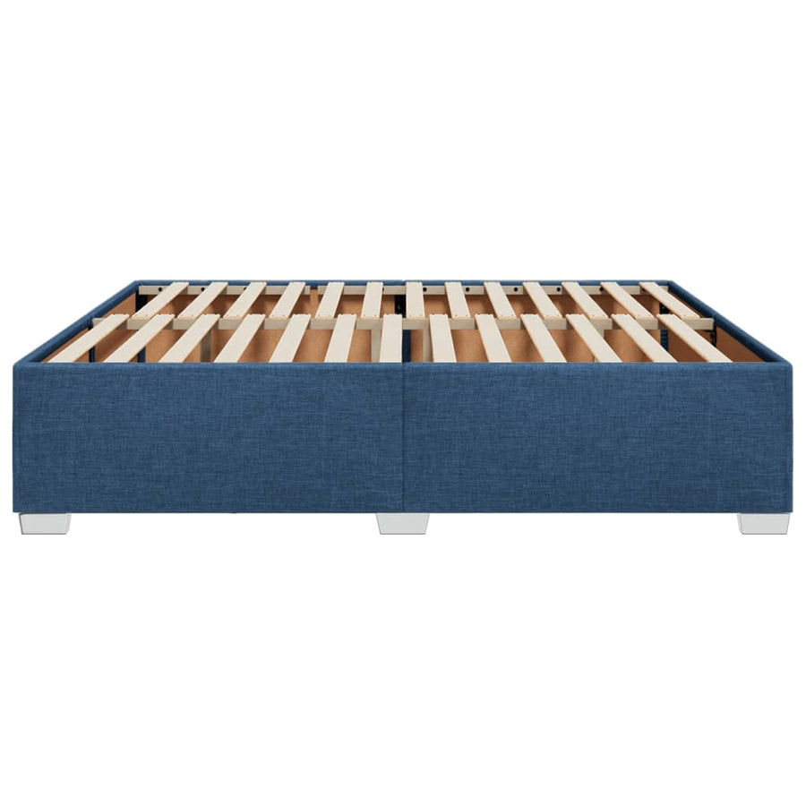 Bedframe stof blauw 200x200 cm
