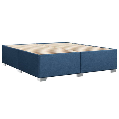 Bedframe stof blauw 200x200 cm