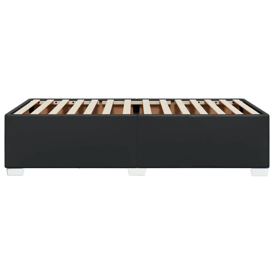 Bedframe kunstleer zwart 80x200 cm