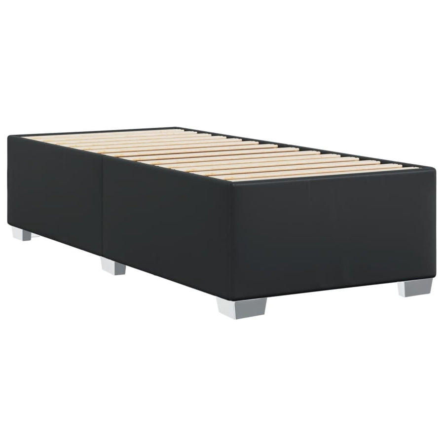 Bedframe kunstleer zwart 80x200 cm