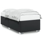 Faux Leather Bed Frame Black 80x200 cm