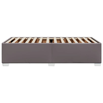 Bedframe kunstleer grijs 80x200 cm