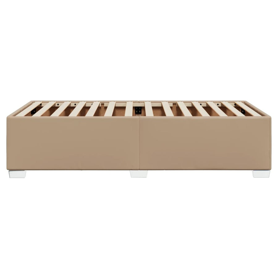 Bedframe kunstleer cappuccinokleurig 80x200 cm