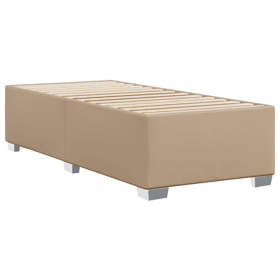 Bedframe kunstleer cappuccinokleurig 80x200 cm