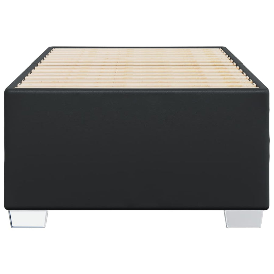 Bedframe kunstleer zwart 90x190 cm