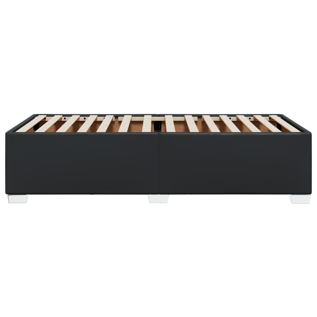 Bedframe kunstleer zwart 90x190 cm
