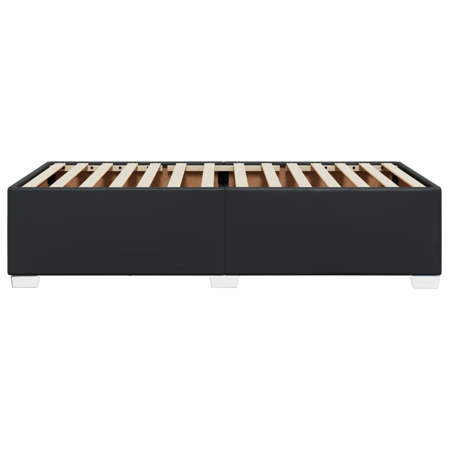 Bedframe kunstleer zwart 90x190 cm