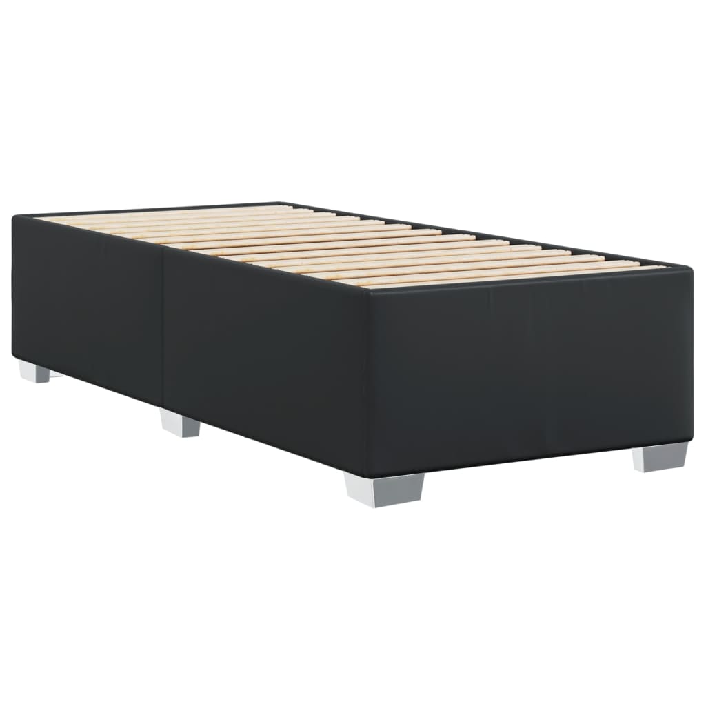 Bedframe kunstleer zwart 90x190 cm