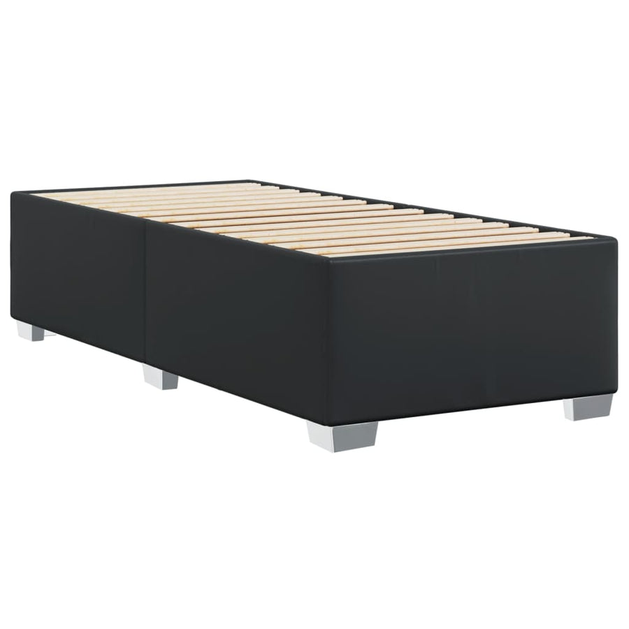 Bedframe kunstleer zwart 90x190 cm