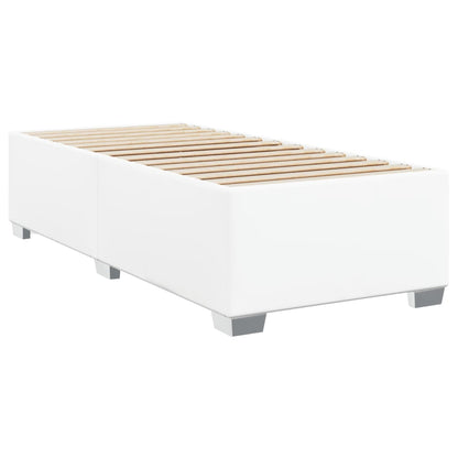 Bedframe kunstleer wit 90x190 cm