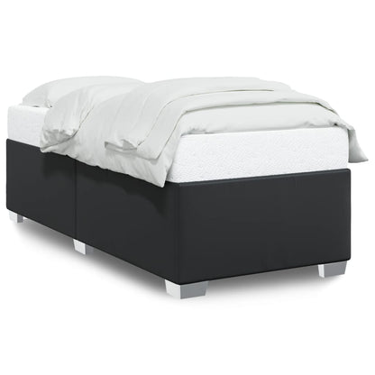 Bedframe kunstleer zwart 90x200 cm