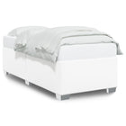 Bed frame faux leather white 90x200 cm