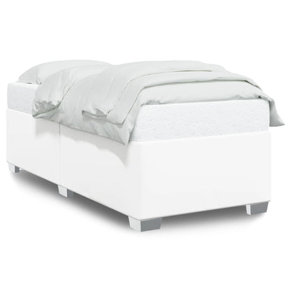Bedframe kunstleer wit 90x200 cm