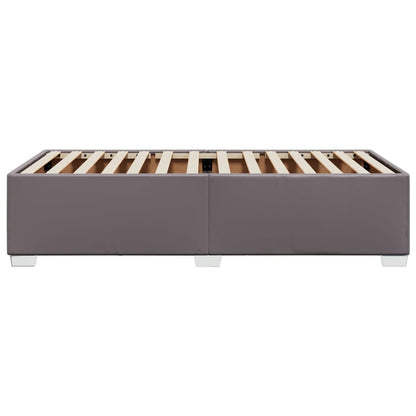 Bedframe kunstleer grijs 90x200 cm
