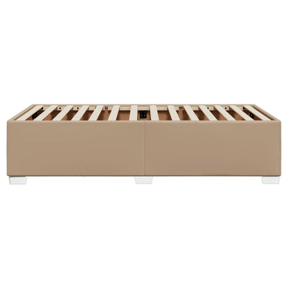 Bedframe kunstleer cappuccinokleurig 90x200 cm