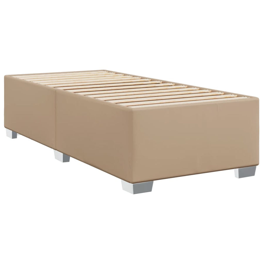 Bedframe kunstleer cappuccinokleurig 90x200 cm