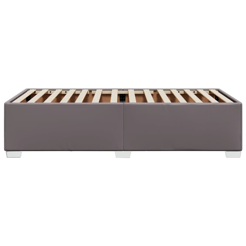 Bedframe kunstleer grijs 100x200 cm