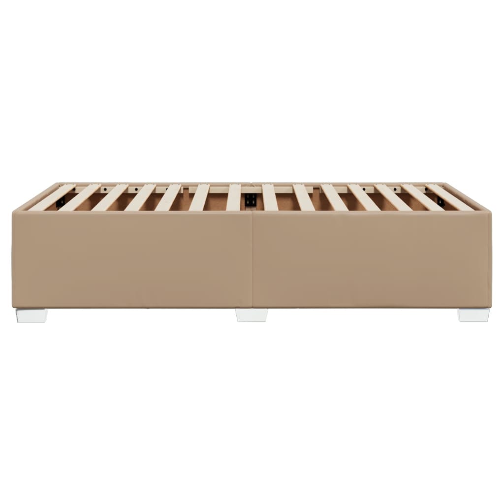 Bedframe kunstleer cappuccinokleurig 100x200 cm