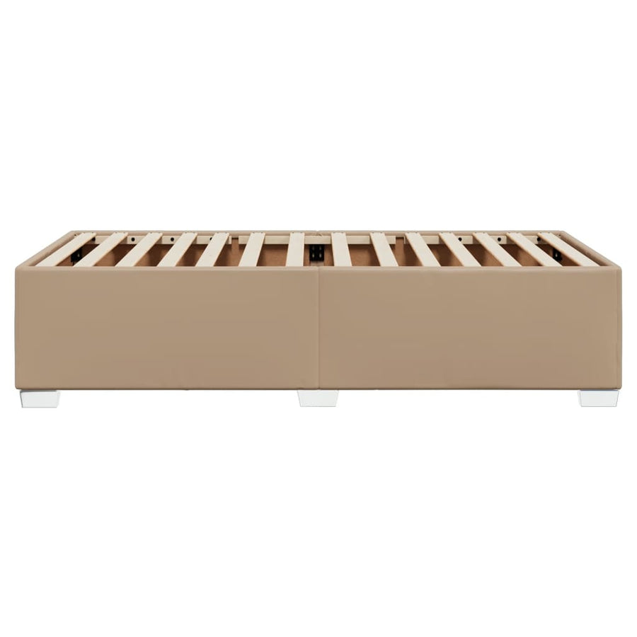 Bedframe kunstleer cappuccinokleurig 100x200 cm