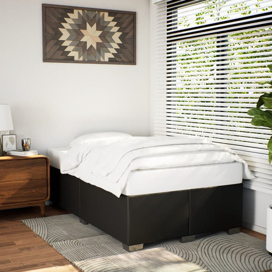 Bedframe kunstleer zwart 120x190 cm