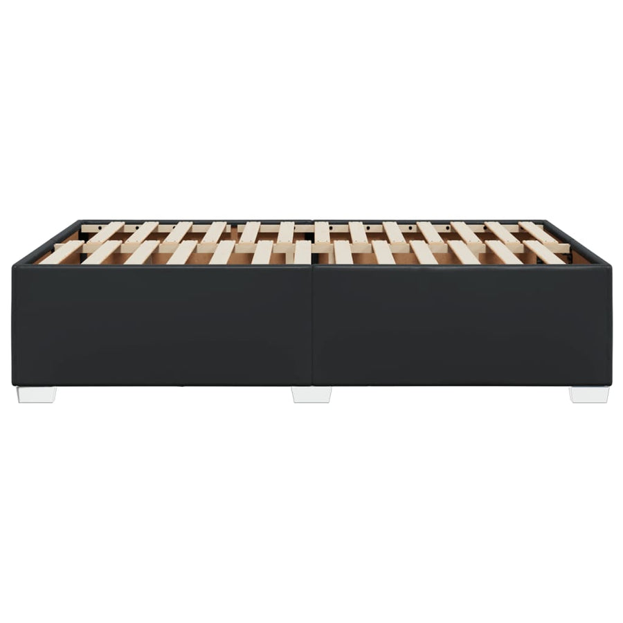 Bedframe kunstleer zwart 120x190 cm