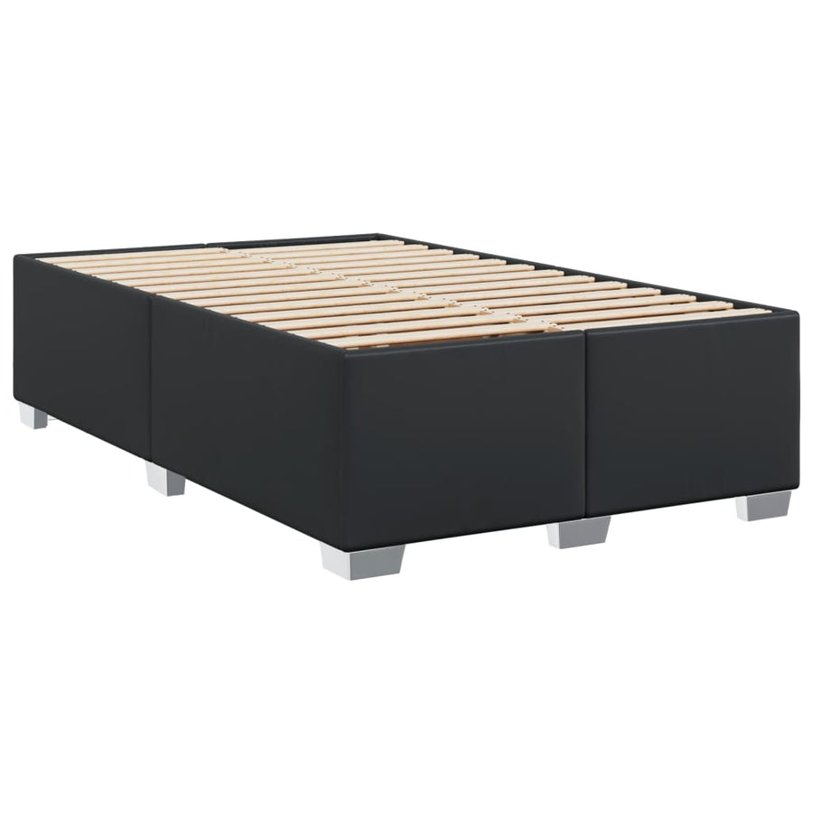 Bedframe kunstleer zwart 120x190 cm