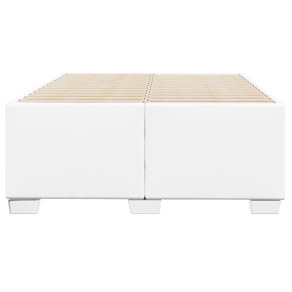 Bedframe kunstleer wit 120x190 cm