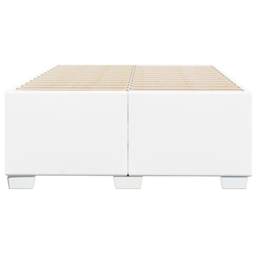Bedframe kunstleer wit 120x190 cm