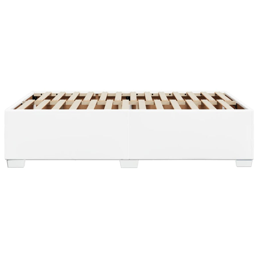 Bedframe kunstleer wit 120x190 cm