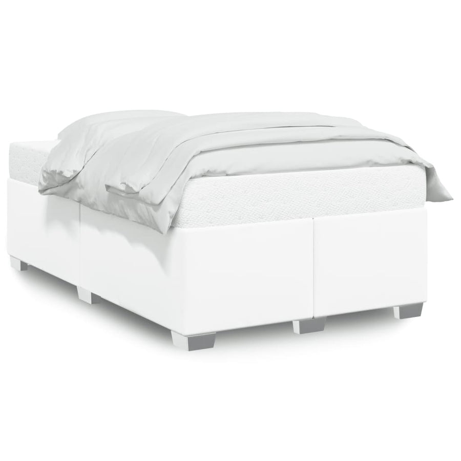 Bedframe kunstleer wit 120x190 cm