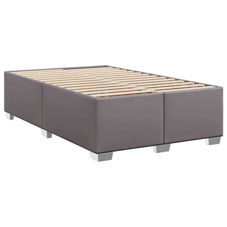 Bedframe kunstleer grijs 120x190 cm