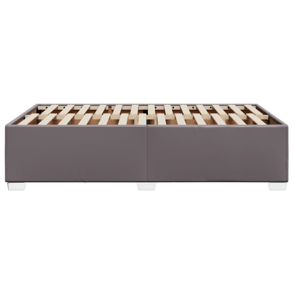 Bedframe kunstleer grijs 120x190 cm