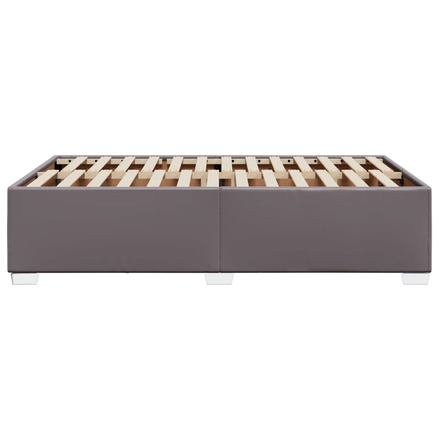 Bedframe kunstleer grijs 120x190 cm